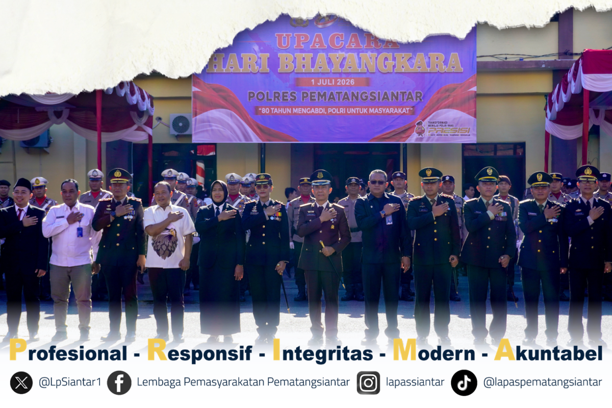 Kalapas Pematangsiantar Hadiri Peringatan HUT Bhayangkara ke-80 di Polres Pematangsiantar dan Polres Simalungun